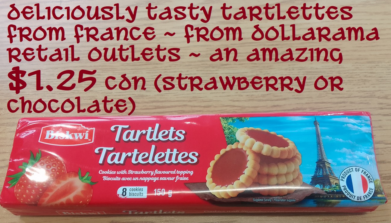 tartlettes from france at dollarama