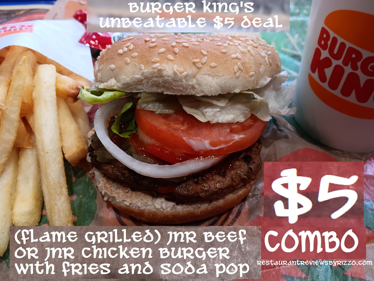 burger king jnr combo deal