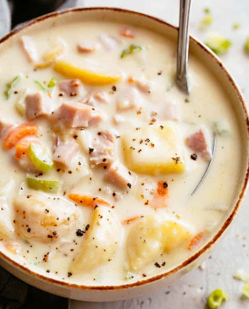 creamy ham and potato soup