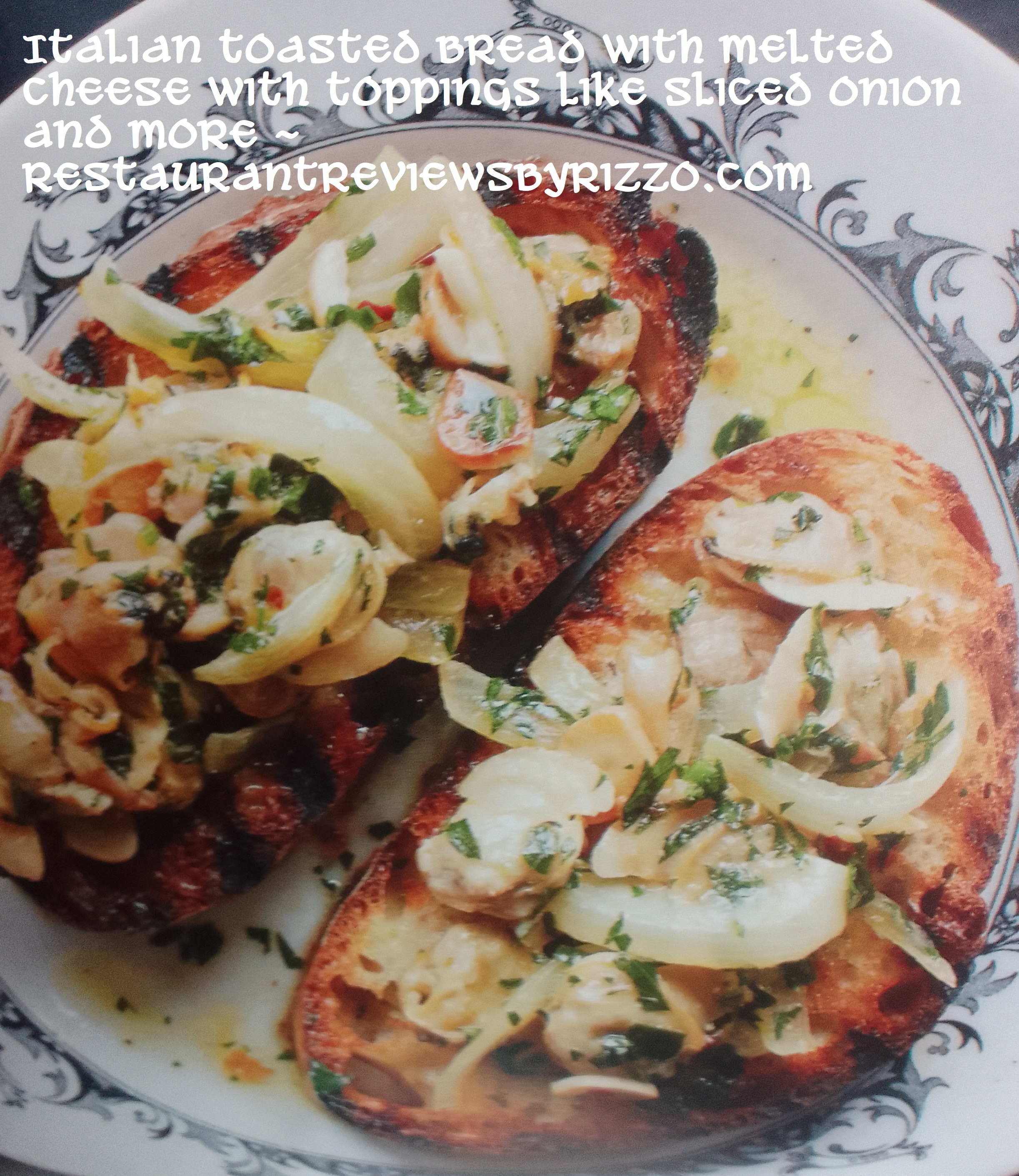 open faced toast with melted cheese