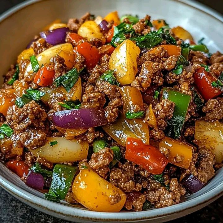 mediterrenean_ground_beef_stir_fry