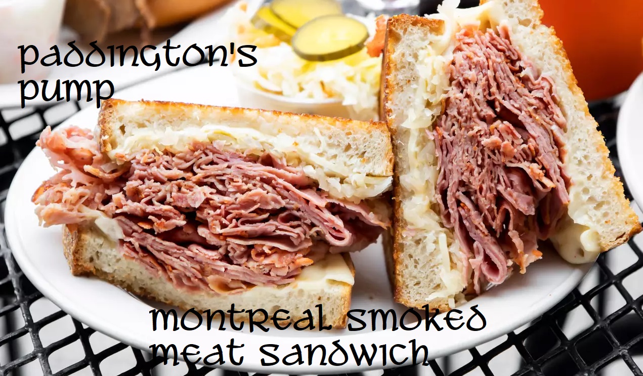 Paddingtons smoked meat sandwich combo