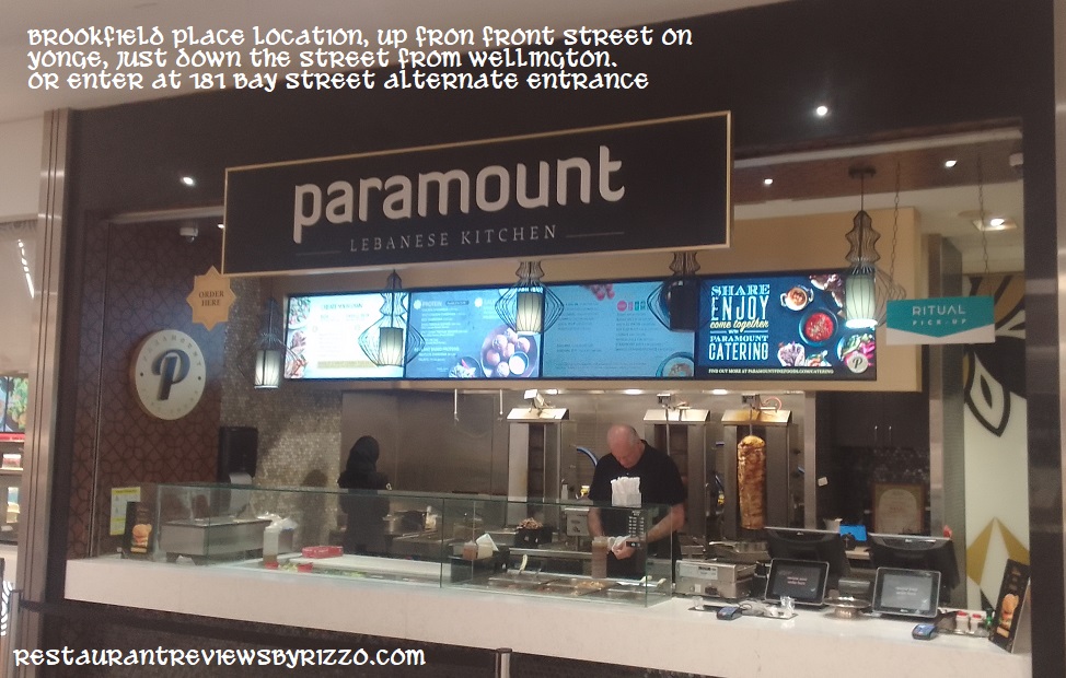 Paramount Lebanese - Brookfield place