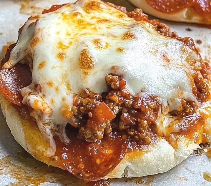 open face pizza mini sandwich