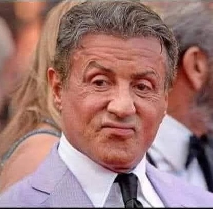 Sly Stallone - looks out for the chicks ha ha