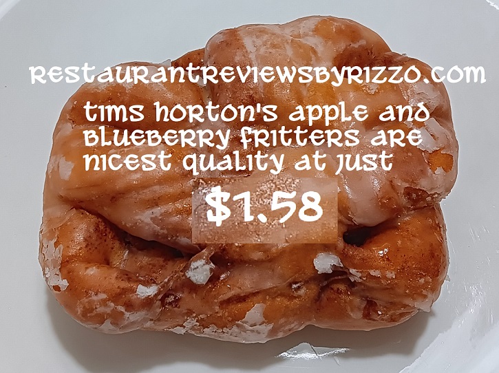 Tims apple fritter offering